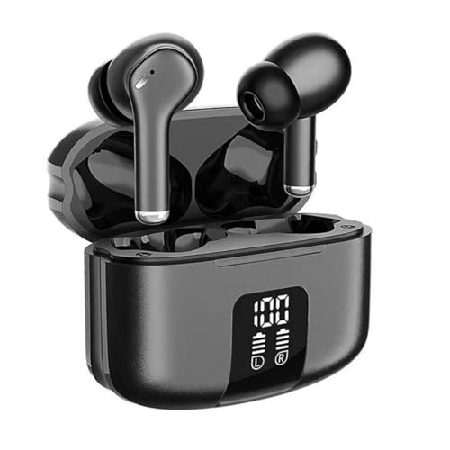 Jiubei Kabellose Kopfhörer M48 Bluetooth 5.3 IPx6 mit Geräuschunterdrückung ANC+ ENC und Ladebox für iOS/Android/PC mit Touch-Steuerung von Jiubei