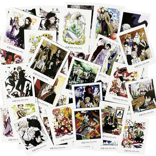 Anime-Postkarten-Set, 40 Stück, Nakahara Chuuya/Dazai Osamu/Sigma Figuren, Anime-Poster, Manga-Postkarte, Dekoration, Schlafzimmer, Mini-Karten, Geschenk für Fans Anime-Postkarten-Set, 40 Stück, Nakahara Chuuya/Dazai Osamu/Sigma Figuren, Anime-Poster, Manga-Postkarte, Dekoration, Schlafzimmer, Mini-Karten, Geschenk für Fans von Jiumaocleu