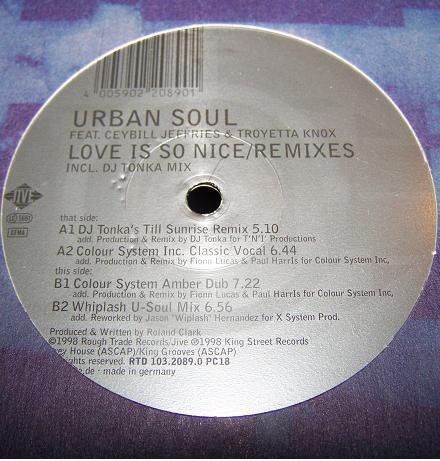 Love Is So Nice [Vinyl Maxi-Single] von Jive (Rough Trade)