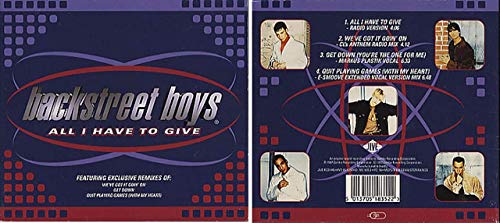 ALL I HAVE TO GIVE CD UK JIVE 1997 von Jive