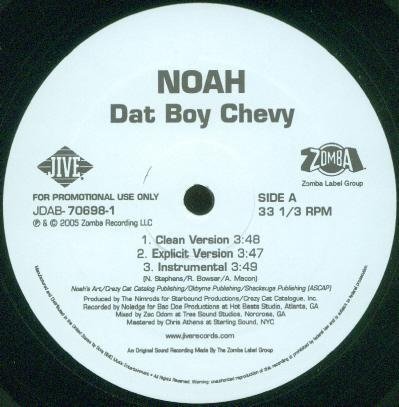 Dat Boy Chevy/Git Fresh [Vinyl Single] von Jive
