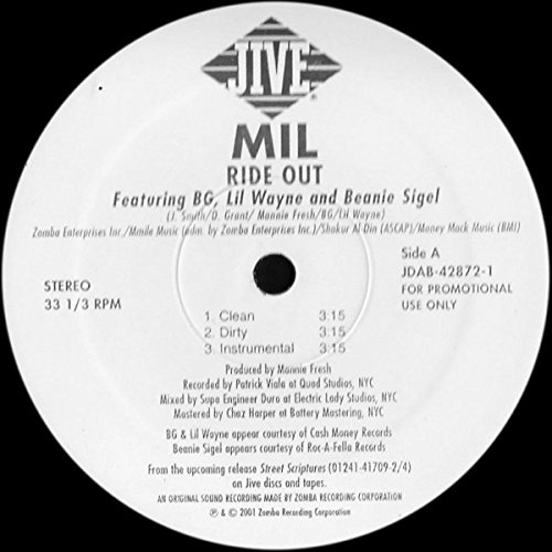 Ride Out / Dirty Dirty [Vinyl Single] von Jive