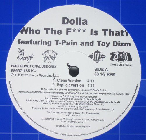 Who the Fuck Is That [Vinyl Single] von Jive