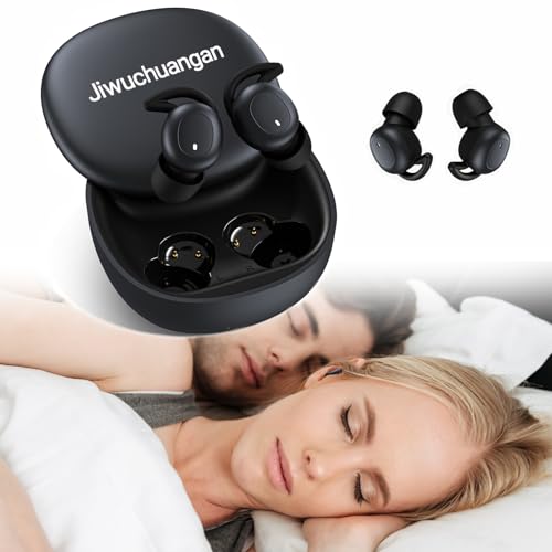 Jiwuchuangan L29 Schlaf Kopfhörer, Bluetooth Kopfhörer in Ear mit Geräuschisolierung, Mini Weiche Kabellos Schlaf-Ohrhörer mit Mikrofon und Lautstärkeregler, Unsichtbare Earbuds für Seitenschläfer Jiwuchuangan L29 Schlaf Kopfhörer, Bluetooth Kopfhörer in Ear mit Geräuschisolierung, Mini Weiche Kabellos Schlaf-Ohrhörer mit Mikrofon und Lautstärkeregler, Unsichtbare Earbuds für Seitenschläfer von Jiwuchuangan