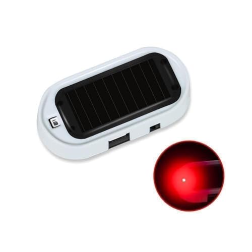 1 Pc LED Auto Gefälschte Sicherheit Licht Solar Powered Simulierte Dummy Alarm Drahtlose Warnung Blinkende Diebstahl Vorsicht Nachahmung Lampe von Jkapagzy