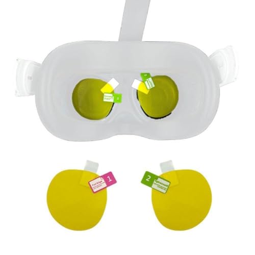 Jkapagzy für Meta Quest3 VR Brille Aufbewahrungstasche Headset Controller Tragetasche EVA Kollision Zubehör Schutzbox Wasserdicht, 1, Lens Flim 1 Pair von Jkapagzy