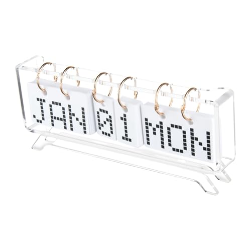 Rotationskalender, Schreibtisch-Rotationskalender – Kalender aus Acryl in Form eines TV-Schranks – Klassenzimmerbedarf, Wochenansicht Rotationskalender, Schreibtisch-Rotationskalender – Kalender aus Acryl in Form eines TV-Schranks – Klassenzimmerbedarf, Wochenansicht von Jlobnyiun