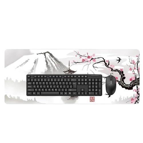 Jlobnyiun Computer-Schreibtischunterlage, Computer-Schreibtisch, rutschfestes Mauspad, 31,5 x 15,7 Zoll, Mauspad mit Gummibasis, Schreibtischschutz Jlobnyiun Computer-Schreibtischunterlage, Computer-Schreibtisch, rutschfestes Mauspad, 31,5 x 15,7 Zoll, Mauspad mit Gummibasis, Schreibtischschutz von Jlobnyiun