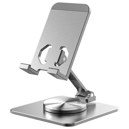 Jlobnyiun Handyhalterung für Schreibtisch, Telefonhalterung für Schreibtisch, faltbar, mit 360-Grad-Drehung – Handy-Halterung mit mehreren Winkeln Jlobnyiun Handyhalterung für Schreibtisch, Telefonhalterung für Schreibtisch, faltbar, mit 360-Grad-Drehung – Handy-Halterung mit mehreren Winkeln von Jlobnyiun