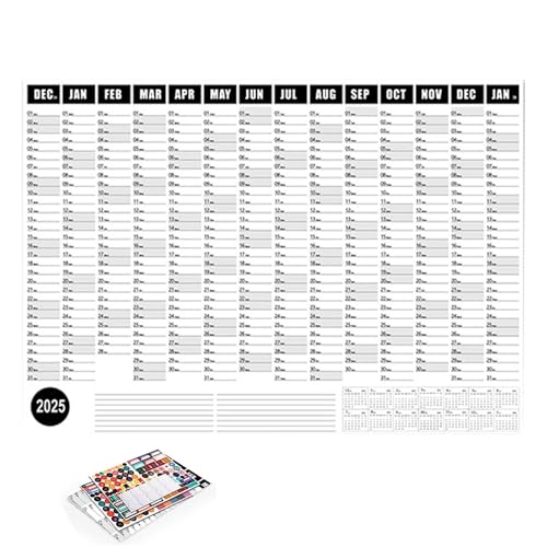 Jlobnyiun Jahreswandkalender, großer Wandkalender – Jahresplaner für die Wand, glatt und dick, für das ganze Jahr für die Schule, Jlobnyiun Jahreswandkalender, großer Wandkalender – Jahresplaner für die Wand, glatt und dick, für das ganze Jahr für die Schule, von Jlobnyiun