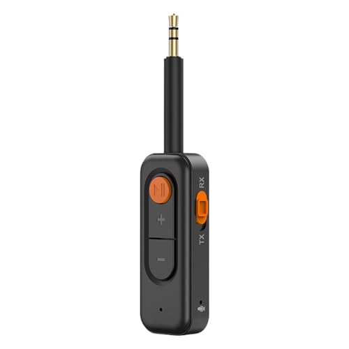 Jlobnyiun Kabelloser Sender für Heim-Stereo, drahtloser Transceiver | kabelloser Audio-Adapter für Kopfhörer mit Geräuschreduzierung | stabiler Stereo-Kopfhörer-Adapter von Jlobnyiun