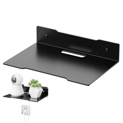 Jlobnyiun Kamera-Wandhalterung – Wandhalterung für Kamera, AV-Router-Halterung aus Metall unter dem TV für den Audio-Projektor von TV | Halterung für DVD-Player Jlobnyiun Kamera-Wandhalterung – Wandhalterung für Kamera, AV-Router-Halterung aus Metall unter dem TV für den Audio-Projektor von TV | Halterung für DVD-Player von Jlobnyiun