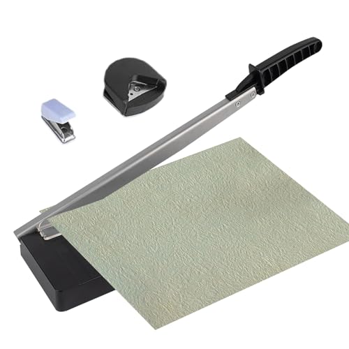 Jlobnyiun Papierschneider, robuster Kartonschneider, multifunktionaler Bastelbedarf, tragbare Studio-Gadgets für Scrapbooking, Dokumentenabheftung Jlobnyiun Papierschneider, robuster Kartonschneider, multifunktionaler Bastelbedarf, tragbare Studio-Gadgets für Scrapbooking, Dokumentenabheftung von Jlobnyiun