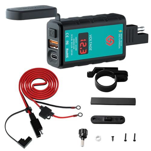 Jlobnyiun USB-Ladegerät für Motorradfahrer, USB-Ladegerät für Motorradfahrer | USB-Adapter für Motorradfahrer mit Schnellladeanschluss - Zubehöradapter für Telefone und Boote Jlobnyiun USB-Ladegerät für Motorradfahrer, USB-Ladegerät für Motorradfahrer | USB-Adapter für Motorradfahrer mit Schnellladeanschluss - Zubehöradapter für Telefone und Boote von Jlobnyiun