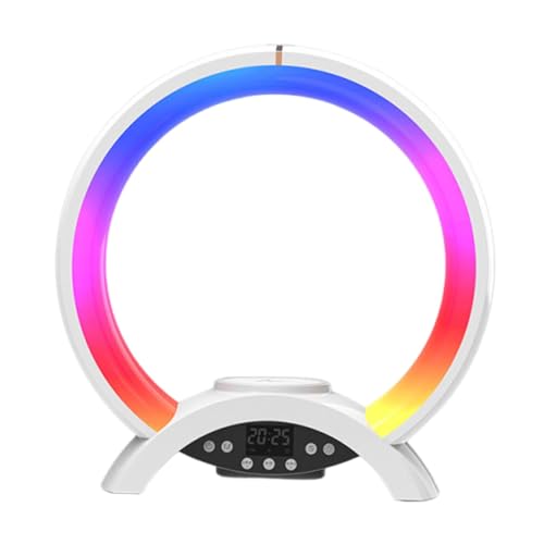 Kabelloser Lade-Lautsprecher – LED-Stimmungslicht, kabelloser LED-Ladelautsprecher | Multifunktionales kabelloses Lautsprecher-Ladegerät mit Stimmungslicht, perfekt für Cham von Jlobnyiun