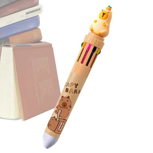 Kugelschreiber, einziehbarer Kugelschreiber, lebendige Tinte, einziehbarer Kugelschreiber mit Tiermotiven, mehrfarbig, 10-in-1-Tintenroller, kreative Tagebuch-Stifte für Kinder, Studenten, Lehrer Kugelschreiber, einziehbarer Kugelschreiber, lebendige Tinte, einziehbarer Kugelschreiber mit Tiermotiven, mehrfarbig, 10-in-1-Tintenroller, kreative Tagebuch-Stifte für Kinder, Studenten, Lehrer von Jlobnyiun