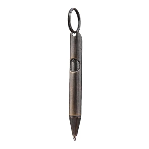 Messing gebrochener Stift, einziehbarer Stift, Kugelschreiber für Studenten | Professioneller Messing-Pocket Sphere Multifunktions-Schlüsselanhänger für Schreibstift für Business, Schule Messing gebrochener Stift, einziehbarer Stift, Kugelschreiber für Studenten | Professioneller Messing-Pocket Sphere Multifunktions-Schlüsselanhänger für Schreibstift für Business, Schule von Jlobnyiun