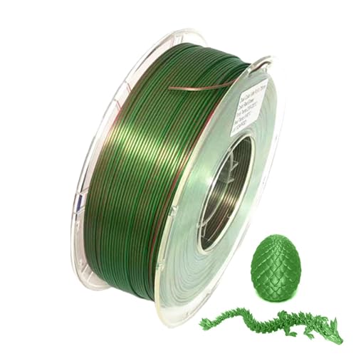 Silk Printer Filament, Drucker Zweifarbiges Filament – mehrfarbige, schnelle Farbwechselspule, seidiger Glanz-Filament für die meisten Drucker Silk Printer Filament, Drucker Zweifarbiges Filament – mehrfarbige, schnelle Farbwechselspule, seidiger Glanz-Filament für die meisten Drucker von Jlobnyiun