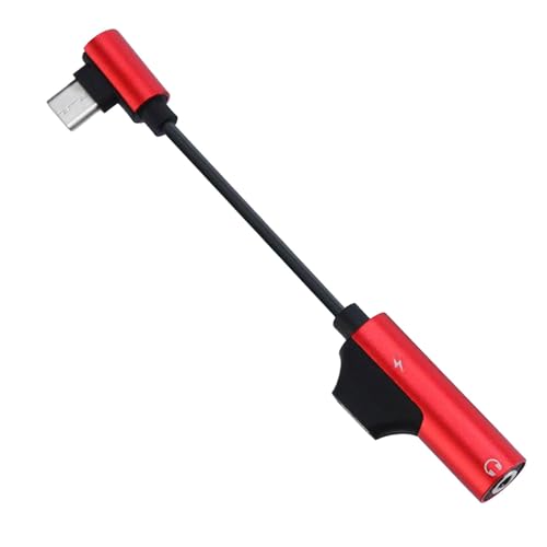 Typ C Kopfhörer und Ladegerät, USB C Kopfhörer Adapter mit Ladung, Audio Dongle Konverter | 2 in 1 Konverter Dongle vom USB C auf 3,5 mm Konverter für Mobiltelefone Typ C Kopfhörer und Ladegerät, USB C Kopfhörer Adapter mit Ladung, Audio Dongle Konverter | 2 in 1 Konverter Dongle vom USB C auf 3,5 mm Konverter für Mobiltelefone von Jlobnyiun