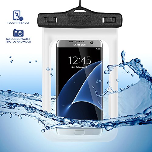 Jlyifan Wasserdichte Schutzhülle für Samsung Galaxy S7 Edge / J5 A5 / S6 Edge+ / LG Stylus 2 / Nexus 5X / Motorola Moto G4 Plus / Moto G4 Play / Moto X Play / Moto X Force / X Style (weiß) von Jlyifan