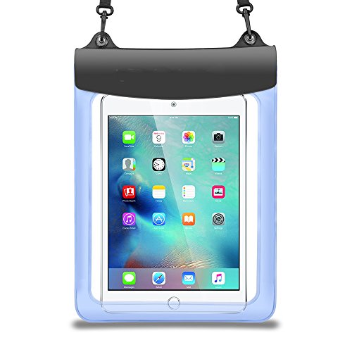 Wasserdichte Schwimmbad-Tasche für Samsung Galaxy Tab S9 S8 S7 11 Zoll Galaxy Tab A9 A8 A7 10,4 Zoll Tab S6 10,5 Zoll iPad Air 10,5 / iPad Pro 11 (blau) von Jlyifan