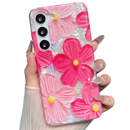 Jmltech Schutzhülle für Samsung Galaxy S23, Blumenmuster, ästhetisch, funkelnd, luxuriös, trendig, stoßfest, Blumen, Ölgemälde, flexible Silikon-Handyhüllen für Galaxy S23 Jmltech Schutzhülle für Samsung Galaxy S23, Blumenmuster, ästhetisch, funkelnd, luxuriös, trendig, stoßfest, Blumen, Ölgemälde, flexible Silikon-Handyhüllen für Galaxy S23 von Jmltech