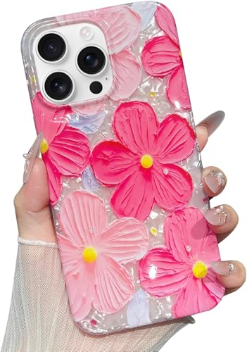 Jmltech Schutzhülle für iPhone 12 Pro Max, trendig, ästhetisch, niedlich, Blumenmotiv, luxuriös, funkelnd, Silikon, mit Charms, Handyschlaufe, Ölgemälde, stoßfest, Glitzer-Schutzhülle Jmltech Schutzhülle für iPhone 12 Pro Max, trendig, ästhetisch, niedlich, Blumenmotiv, luxuriös, funkelnd, Silikon, mit Charms, Handyschlaufe, Ölgemälde, stoßfest, Glitzer-Schutzhülle von Jmltech