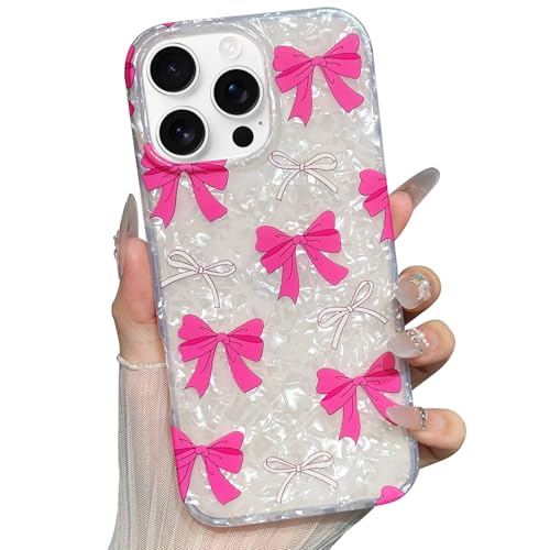 Jmltech Schutzhülle für iPhone 16 Pro Max, Schleife, Schleife, niedlich, Damen, trendig, Kawaii, luxuriös, funkelnd, stoßfest, Schutzhülle für iPhone 16 Pro Max, Rose Jmltech Schutzhülle für iPhone 16 Pro Max, Schleife, Schleife, niedlich, Damen, trendig, Kawaii, luxuriös, funkelnd, stoßfest, Schutzhülle für iPhone 16 Pro Max, Rose von Jmltech