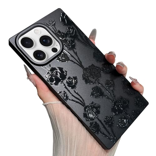Jmltech Schutzhülle für iPhone 16 Pro Max, trendiger rechteckiger Rand, Blumenmuster, Blumen, Blumen, stoßfest, Fallschutz, Handyhüllen für iPhone 16 Pro Max Jmltech Schutzhülle für iPhone 16 Pro Max, trendiger rechteckiger Rand, Blumenmuster, Blumen, Blumen, stoßfest, Fallschutz, Handyhüllen für iPhone 16 Pro Max von Jmltech