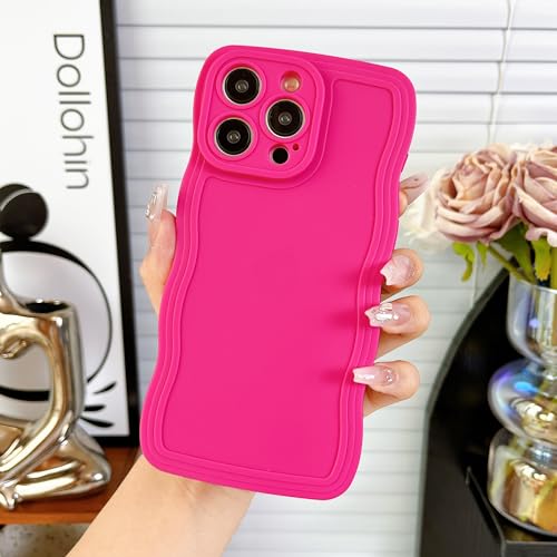 Jmltech Schutzhülle für iPhone 15 Pro Max, gewellt, klar, gewellt, Rahmenform, Silikon, niedlich, stoßfest, ultradünn, Schutzhülle für iPhone 15 Pro Max, Rose Jmltech Schutzhülle für iPhone 15 Pro Max, gewellt, klar, gewellt, Rahmenform, Silikon, niedlich, stoßfest, ultradünn, Schutzhülle für iPhone 15 Pro Max, Rose von Jmltech