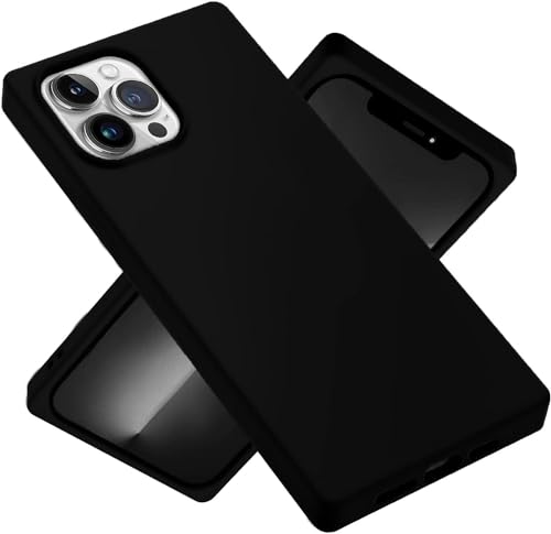 Schutzhülle für iPhone 15 Pro Max, Silikon, dünn, stoßfest, flexibel, für Damen und Mädchen, niedlich, Schwarz Schutzhülle für iPhone 15 Pro Max, Silikon, dünn, stoßfest, flexibel, für Damen und Mädchen, niedlich, Schwarz von Jmltech