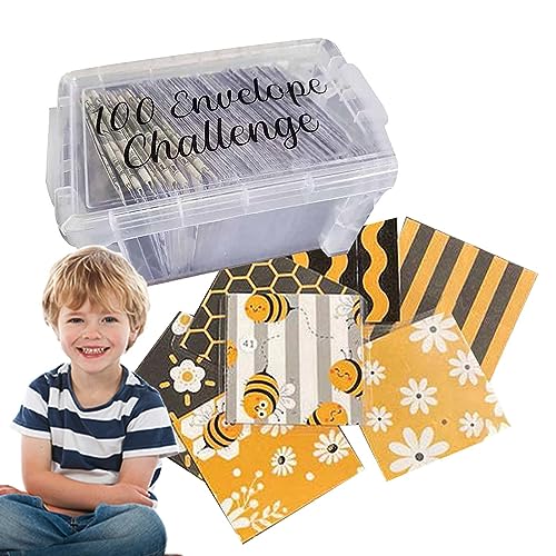 100-teiliges Umschlag-Box-Set | Umschläge und Box-Organizer für Budgetierungs-Herausforderung – Geld sparendes Herausforderungsbuch für Urlaub, Finanzen und Investitionen, Schuldenrückzahlung 100-teiliges Umschlag-Box-Set | Umschläge und Box-Organizer für Budgetierungs-Herausforderung – Geld sparendes Herausforderungsbuch für Urlaub, Finanzen und Investitionen, Schuldenrückzahlung von Joberio