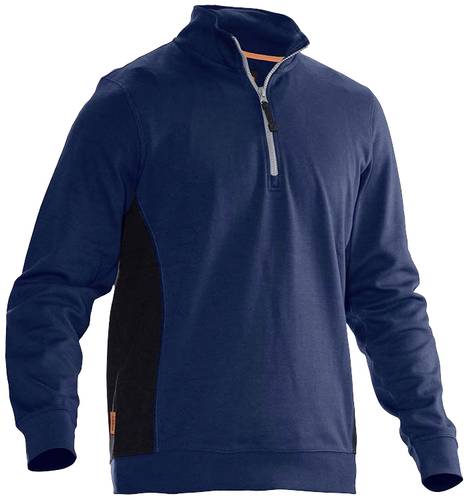 Jobman J5401-blau/schwarz-L Sweatshirt mit Kragen 1/2 zip Kleider-Größe: L Dunkelblau, Schwarz von Jobman