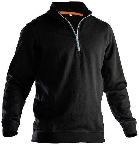 Jobman J5401-schwarz-M Sweatshirt mit Kragen 1/2 zip Kleider-Größe: M Schwarz von Jobman