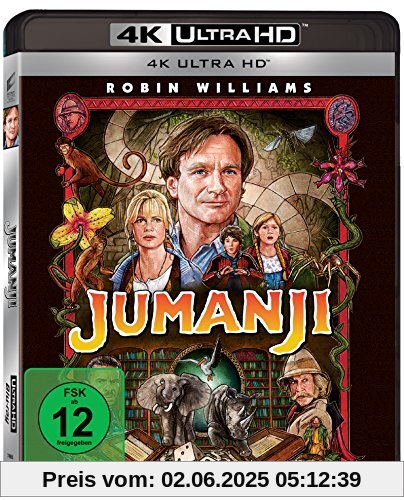 Jumanji (4K Ultra HD) [Blu-ray] von Joe Johnston