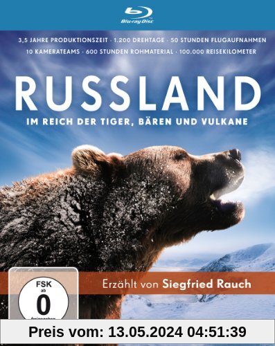 Russland - Im Reich der Tiger, Bären und Vulkane [Blu-ray] von Jörn Röver