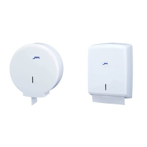 Jofel AE55300 - TOILETTENPAPIERSPENDER GROSS AZUR WEISS & AH37000 - HANDTUCHSPENDER Z-FALZ SMART ABS WEISS Jofel AE55300 - TOILETTENPAPIERSPENDER GROSS AZUR WEISS & AH37000 - HANDTUCHSPENDER Z-FALZ SMART ABS WEISS von Jofel