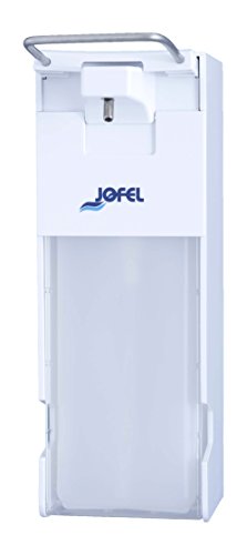 Toilettenpapierhalter Großrollen Jofel ac14000 Seife Ellenbogen Nachfüllbarer Spender, Kunststoff, 1 l, Weiß von Jofel