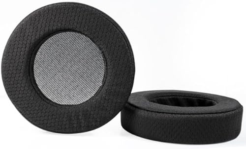 Joghaw Ersatz-Ohrpolster für AKG K701/K702/Q701/Q702/K601/K612/K712 Kopfhörer, Premium-Fußball-Mesh-Kissenbezüge mit Memory-Schaum, einfaches Aufstecken, Schwarz Joghaw Ersatz-Ohrpolster für AKG K701/K702/Q701/Q702/K601/K612/K712 Kopfhörer, Premium-Fußball-Mesh-Kissenbezüge mit Memory-Schaum, einfaches Aufstecken, Schwarz von Joghaw