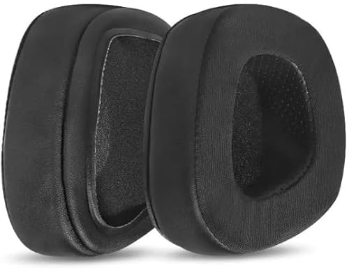 Joghaw Ersatz-Ohrpolster für Corsair Void, Void Pro, Void Elite Kopfhörer, weiches Protein-Leder und Eisseiden-Mesh und Memory-Schaum-Kissen, Schwarz Joghaw Ersatz-Ohrpolster für Corsair Void, Void Pro, Void Elite Kopfhörer, weiches Protein-Leder und Eisseiden-Mesh und Memory-Schaum-Kissen, Schwarz von Joghaw