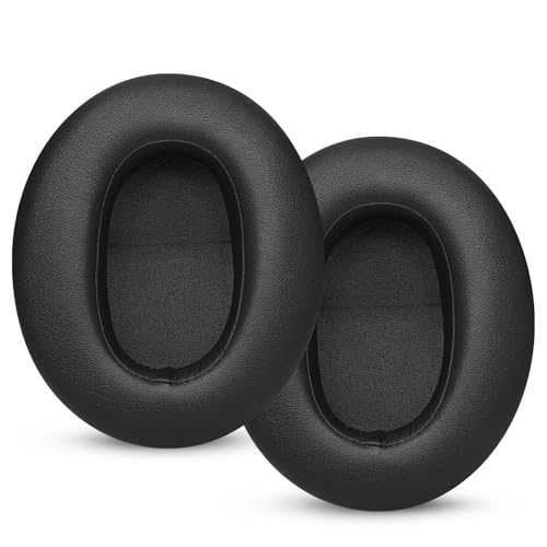 Joghaw Ersatz-Ohrpolster für Kopfhörer, kompatibel mit Sony Extra Bass (WH-XB910N), Premium-Proteinleder-Kissen mit weichem Memory-Schaum für Komfort, Schwarz von Joghaw