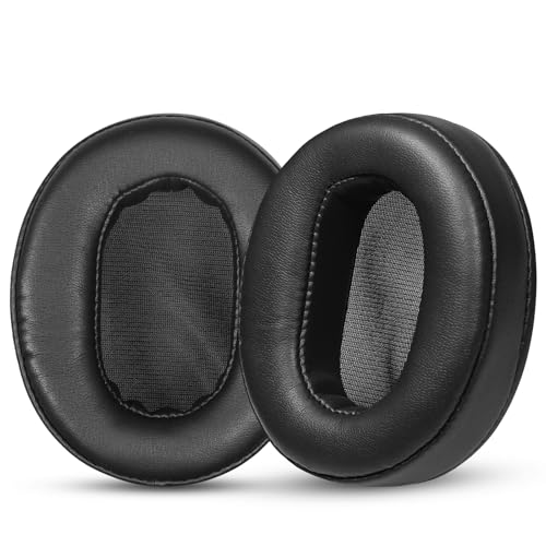 Joghaw Ersatz-Ohrpolster für Kopfhörer, kompatibel mit Sony MDR-1A/MDR-1ADAC, Premium-Proteinleder-Kissen mit weichem Memory-Schaum für Komfort, Schwarz Joghaw Ersatz-Ohrpolster für Kopfhörer, kompatibel mit Sony MDR-1A/MDR-1ADAC, Premium-Proteinleder-Kissen mit weichem Memory-Schaum für Komfort, Schwarz von Joghaw