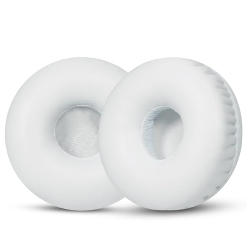 Joghaw Ersatz-Ohrpolster für Kopfhörer, kompatibel mit Sony MDR-XB450AP/MDR-XB550, Premium-Proteinleder-Kissen mit weichem Memory-Schaum für Komfort, Weiß Joghaw Ersatz-Ohrpolster für Kopfhörer, kompatibel mit Sony MDR-XB450AP/MDR-XB550, Premium-Proteinleder-Kissen mit weichem Memory-Schaum für Komfort, Weiß von Joghaw
