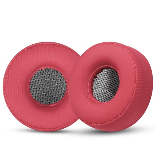 Joghaw Ersatz-Ohrpolster für Kopfhörer, kompatibel mit Sony WH-H800, Premium-Eisseide-Kissen mit weichem Memory-Schaum für Komfort, Dunkelrot von Joghaw