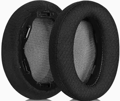 Joghaw Ersatz-Ohrpolster für Kopfhörer, kompatibel mit Sony WH-H910N, Premium-Eisseide-Kissen mit weichem Memory-Schaum für Komfort, Schwarz Joghaw Ersatz-Ohrpolster für Kopfhörer, kompatibel mit Sony WH-H910N, Premium-Eisseide-Kissen mit weichem Memory-Schaum für Komfort, Schwarz von Joghaw
