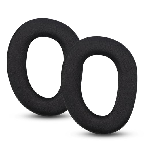 Joghaw Ersatz-Ohrpolster für Sennheiser-Kopfhörer, kompatibel mit GSP500/GSP550/GSP 600 (601/602)/GSP 670/EPOS H6Pro, hochwertige Stoff-Ohrpolster mit weichem Memory-Schaum für Komfort von Joghaw