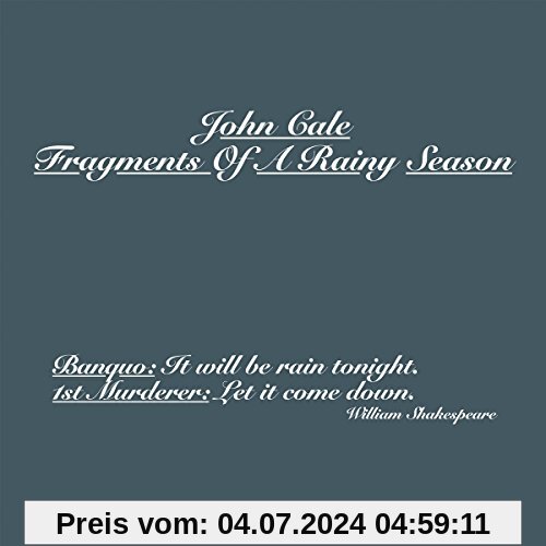 Fragments Of A Rainy Season (2CD) von John Cale