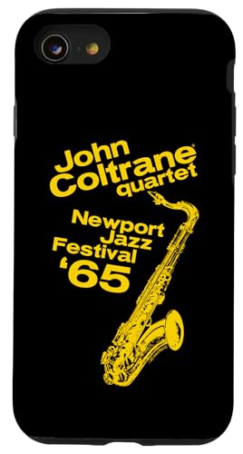 John Coltrane Newport Jazz Festival 1965 gelber Druck Hülle für iPhone SE (2020) / 7 / 8 von John Coltrane
