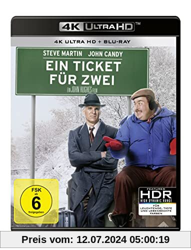 Ein Ticket für Zwei - 4K Ultra HD Blu-ray + Blu-ray (4K Ultra HD) von John Hughes