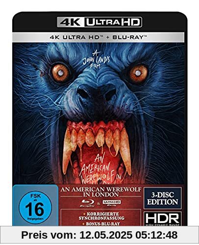 An American Werewolf in London - 3-Disc-Special Edition (4K Ultra HD) (+ Blu-ray 2D) (+ Bonus-Blu-ray) (Gabz Artwork) von John Landis